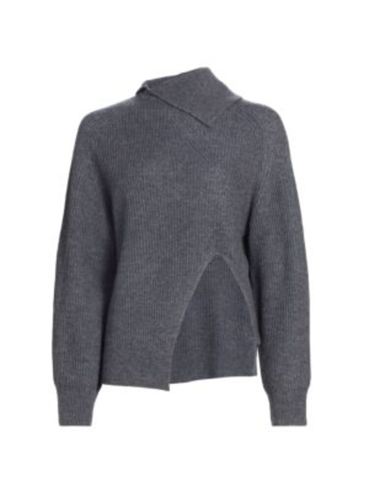 NONchalant Label Hayes Asymmetric Sweater in Gray